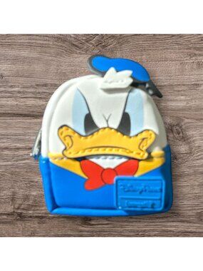 Disney Parks Loungefly DONALD DUCK Mini Backpack Bag Keychain Charm